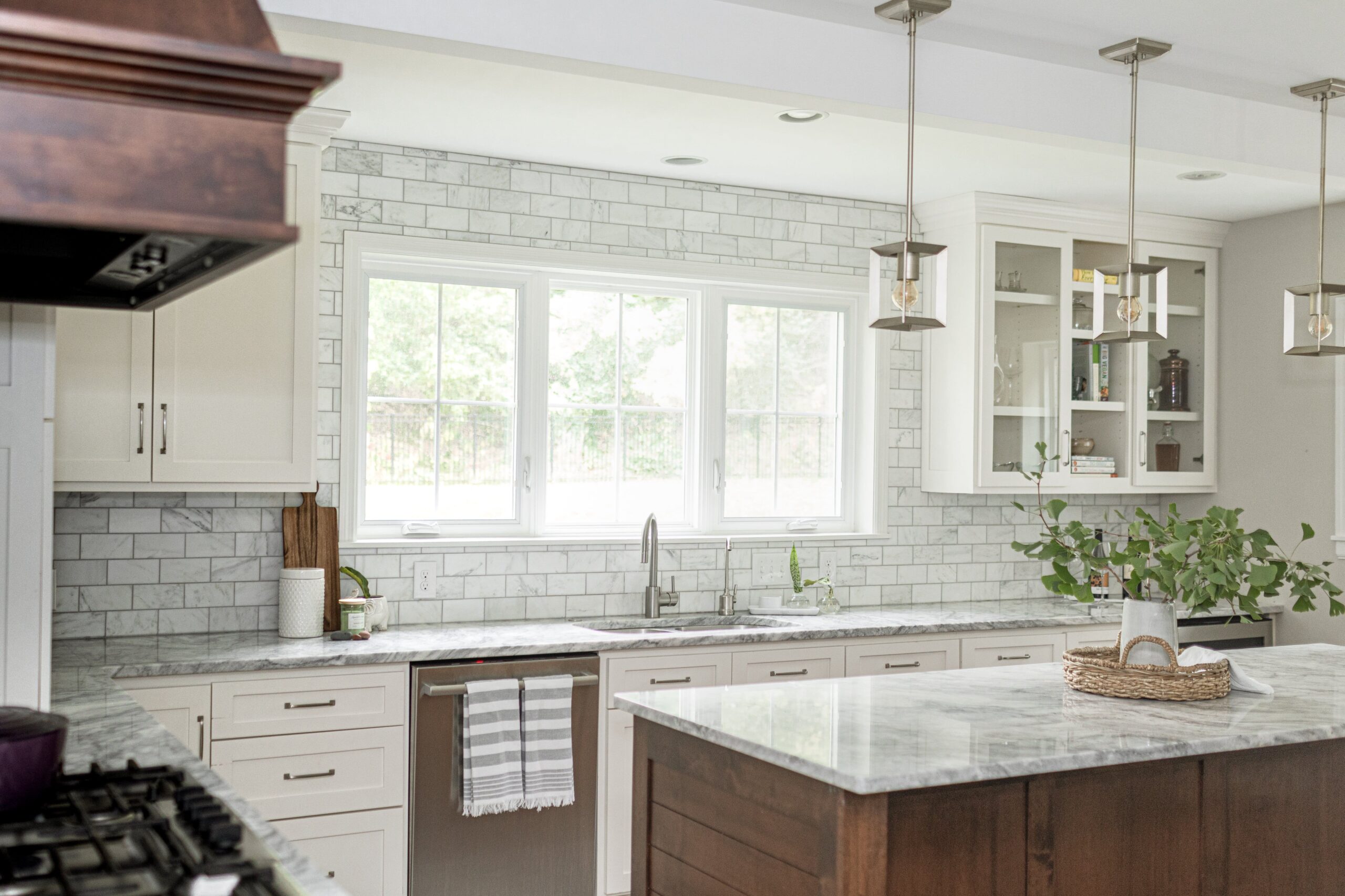 Kitchen Remodel in Twin Cities Minnesota with Island and White Countertops